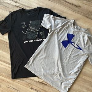 2 lot YXL Under armour heat gear t shirts